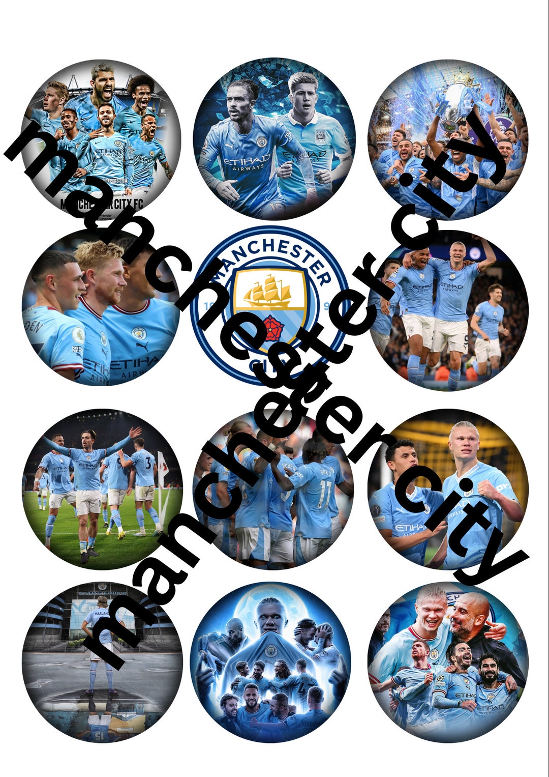 Edible Football Cupcake Toppers Edible Icing Sheets Etsy