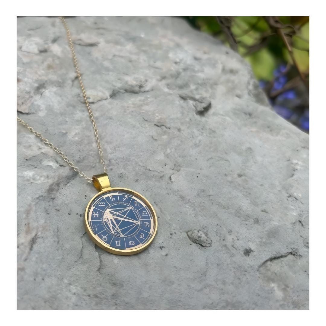 Birth Chart Necklace Etsy