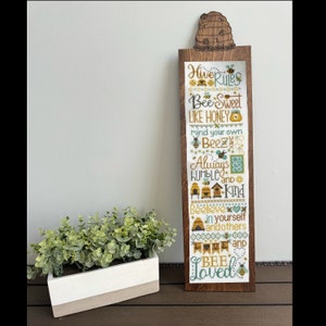 Bee happy backing board