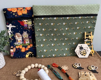 Project Bag! Bee or Pumpkin Patch Design, 13x11.5