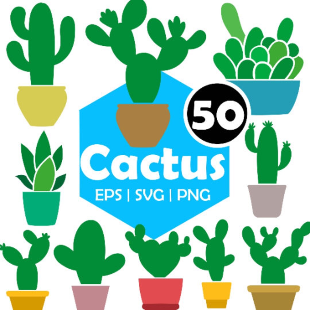 Cactus SVG Cactus Svg Files for Cricut Cactus Svg Bundle PNG Cactus Cut ...