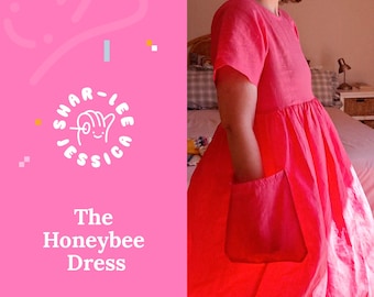 Smock Dress Sewing Pattern: Empire Waist, Sleeved & Sleeveless (PDF Pattern, XS-5X, Customizable)