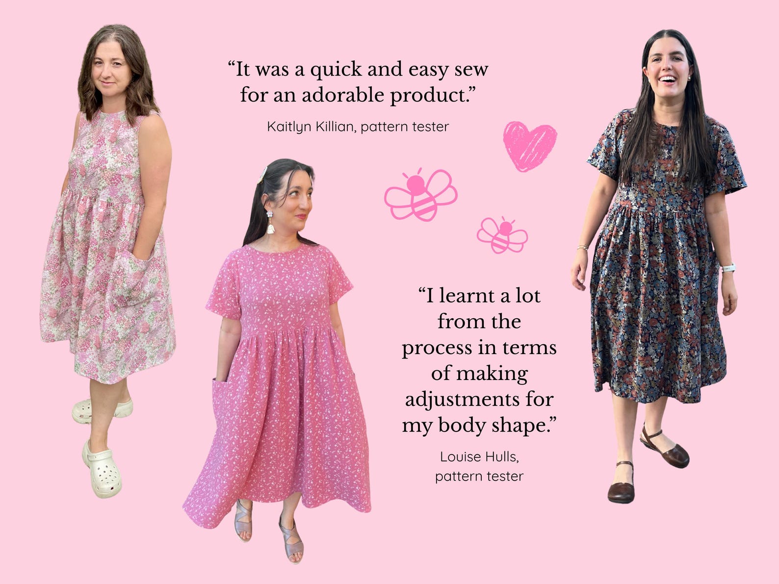 Smock Pattern Smock Dress Sewing Pattern: Empire Waist, Sleeved & Sleeveless (PDF ...