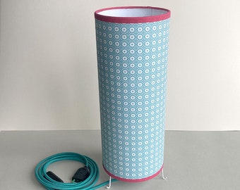 Lampe tube motif graphique