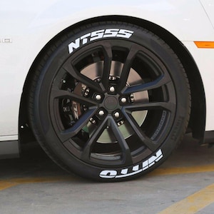 Adesivo de pneu Nitto NT555, adesivo de borracha permanente para pneus, etiqueta para rodas esportivas de 15" a 24" e 1,25" (kits com 8 peças)