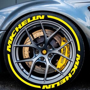 Adesivos de letras para pneus, listras Michelin, 1,25" polegadas, 8 letras permanentes