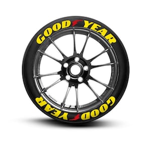 Adesivos de letras para pneus Goodyear 1 25" polegadas 8 x letras permanentes