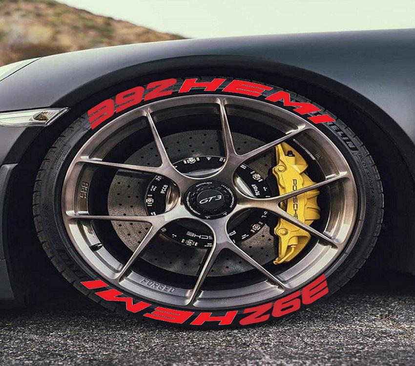 Hemi Performance Sticker Tire Lettering 392 Hemi Stickers Sticker 1 25