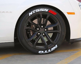 Tire Sticker Nitto Nt555 G2 Rubber Permanent Tire Decal Label Wheel Sports 15"-24" 1.25" Stickers 8pcs Kits