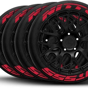 Adesivo de pneu Nitto NT555, adesivo de borracha permanente para pneus, etiqueta para rodas esportivas de 15" a 24" e 1,25" (kits com 8 peças)