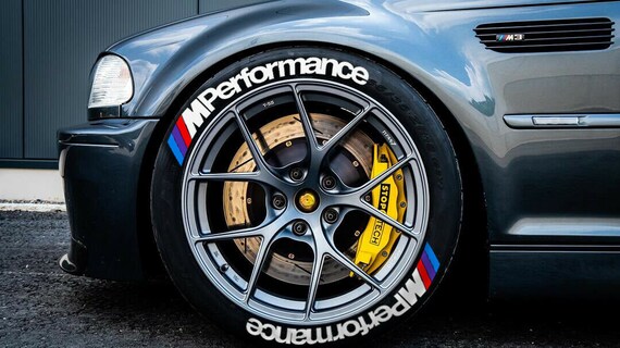 Permanent Tire Lettering Stickers – 'PERFORMANCE' 1.25 Inch – 8 Piece Pack For 15-24 Inch Wheels