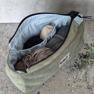 Bolsa para proyectos de tejido