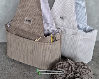 Größe M Handgelenk Stricken und häkeln Projekttaschen