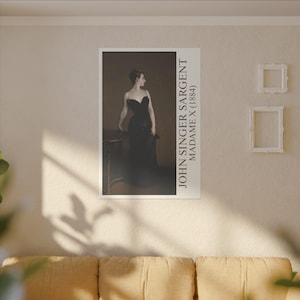 Madame X by John Singer Sargent – Elegant Vintage Portrait Art - Classic Woman Wall Print - Digital Download