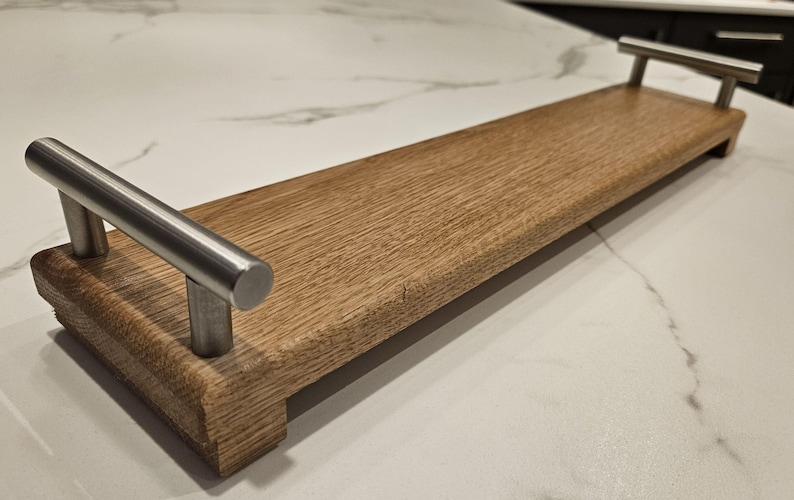 Solid Oak Serving Platters image 1