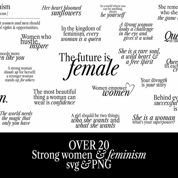 Women Empowerment SVG l Strong Women svg l Empower Women svg l Women's Day l Svg Stickers l Feminism SVG  l Feminist svg l Strong feminist