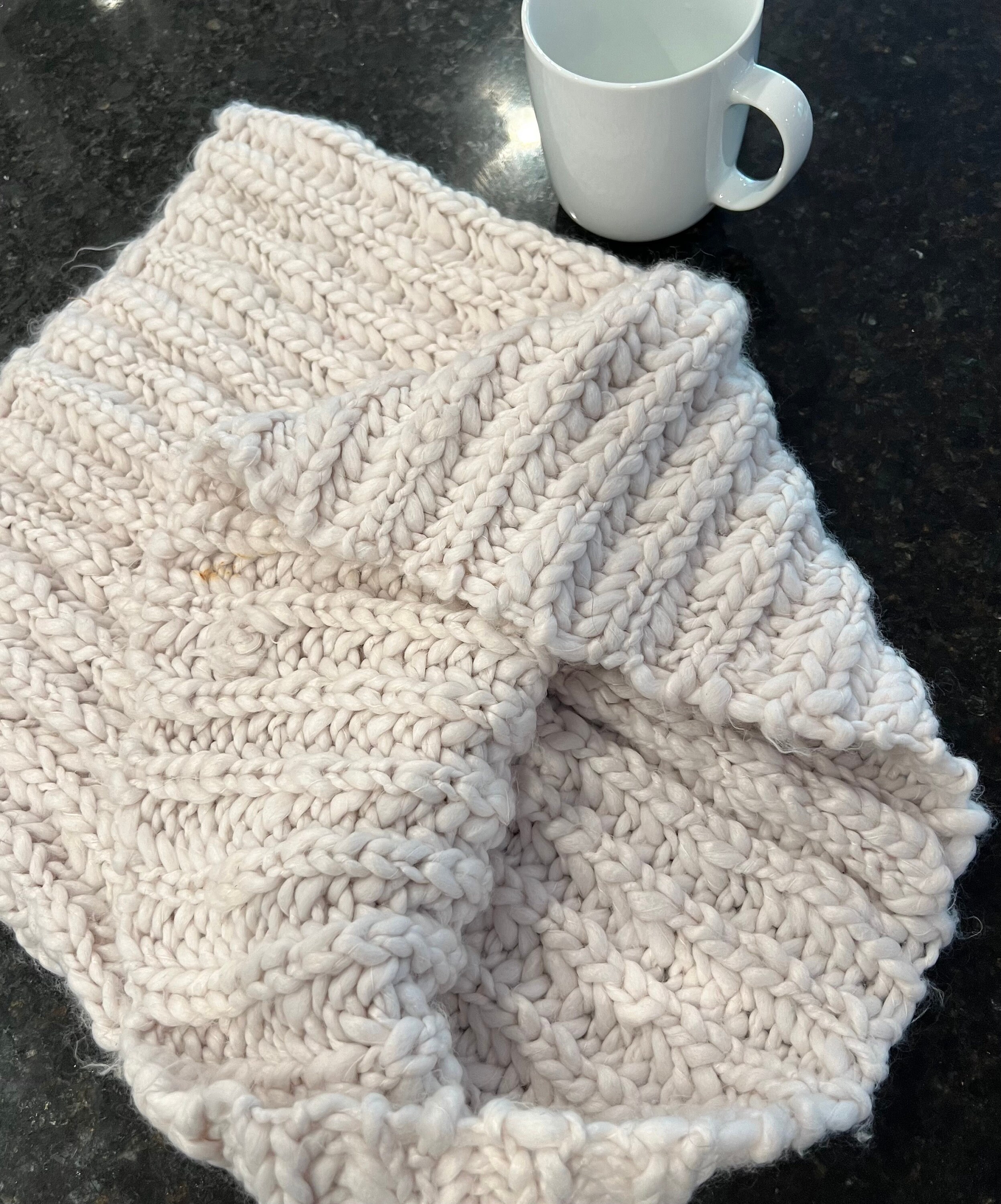 Squishy Chunky Cozy Soft Off-white Hand Knit Cowl - Etsy