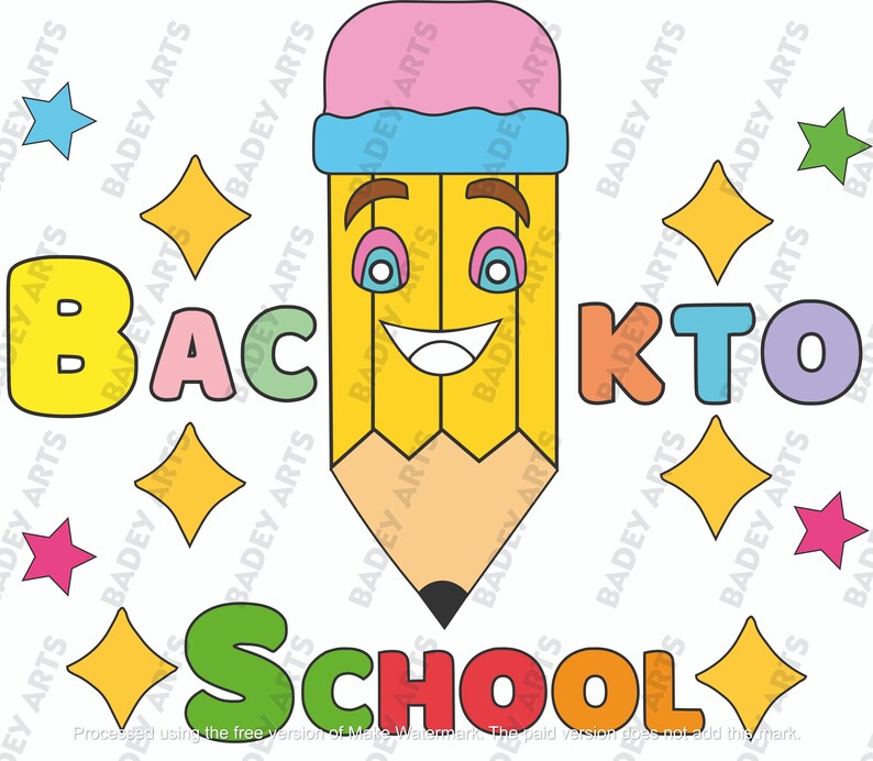 Back to School Vector Bundle Digital Download, PNG, Jpeg, AI Eps File ...
