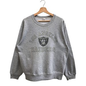 Sudadera vintage de los 80 de Los Angeles Raiders, ropa deportiva de la NFL