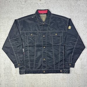 Ecko Unltd. Vintage Workwear Bomber Jacket XL Black Y2K Hip Hop Streetwear