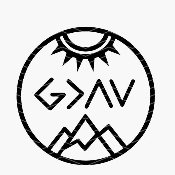 Dieu est le plus grand, ensemble PNG SVG : clipart chrétien, prêt pour DTF (téléchargement numérique)