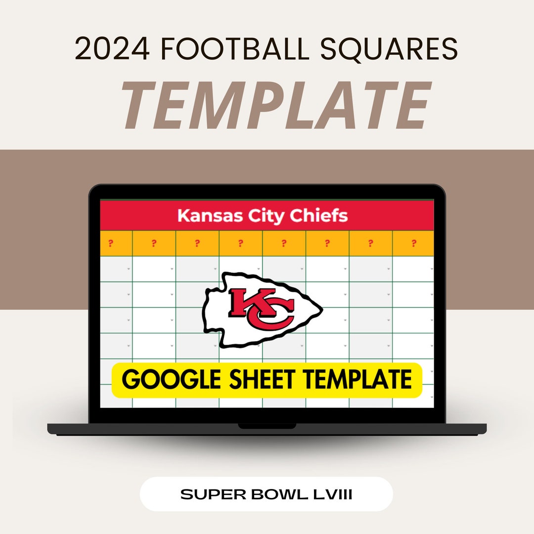 2024 Super Bowl Squares Template 10x10 Football Squares Grid 2024 Super Bowl Squares Template 10x10 Football Squares Grid