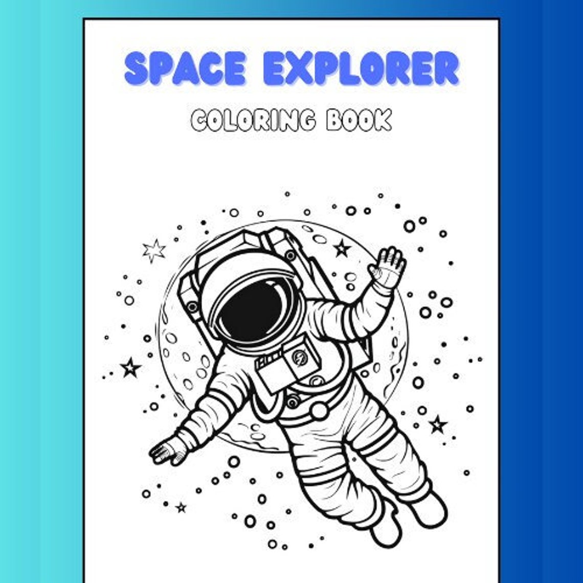Space Adventure Coloring Pages Space Themed Coloring Book Downloadable ...