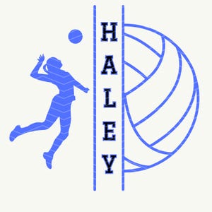 Volleyball Player SVG, PNG Bundle: Spike Vector File (Digital Download)