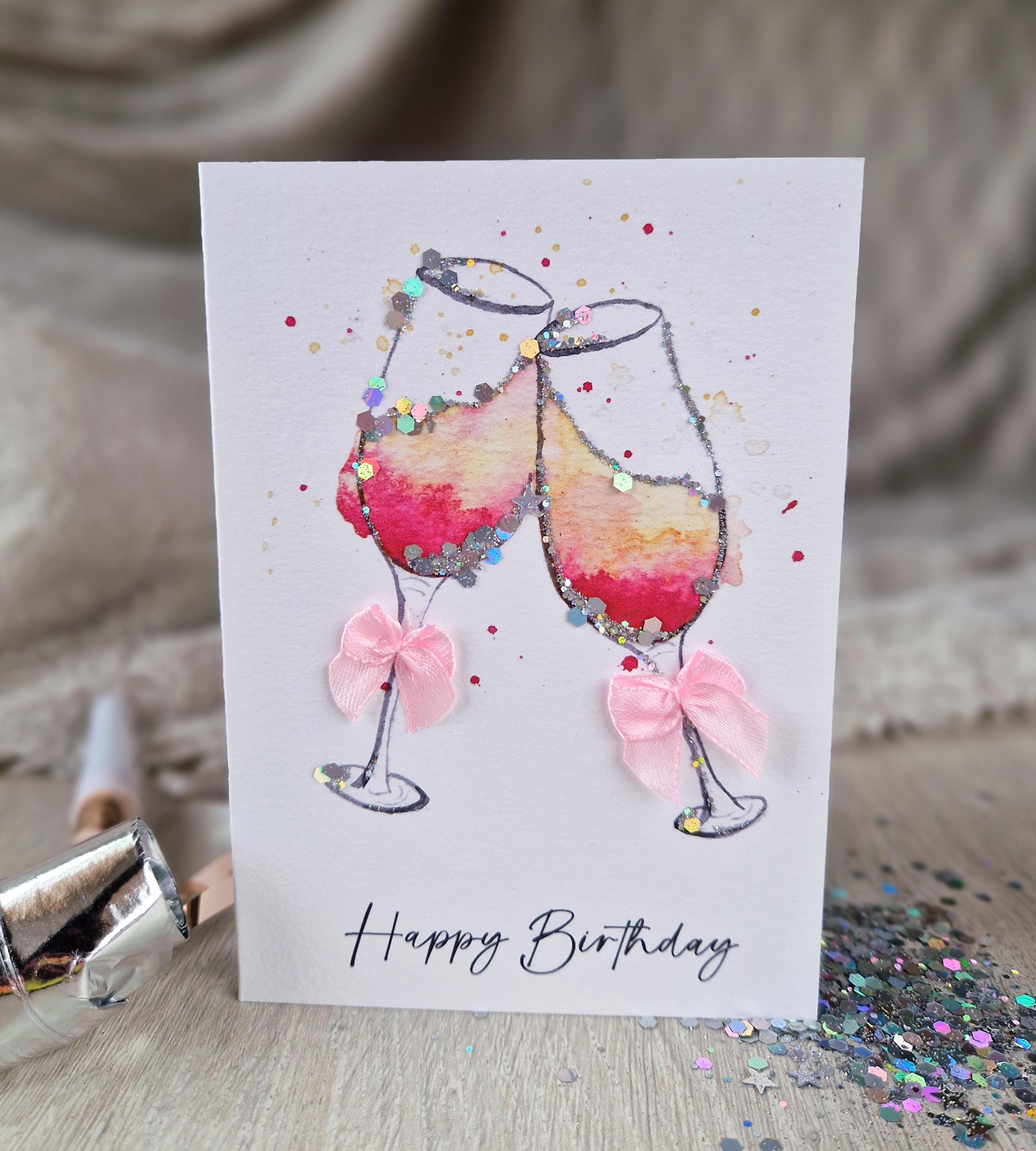 WBdesignz Biglietto di auguri di compleanno con busta