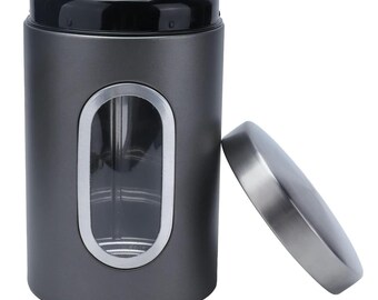 Kaffeedose – 17 cm, luftdicht für frisches Kaffeepulver & Bohnen