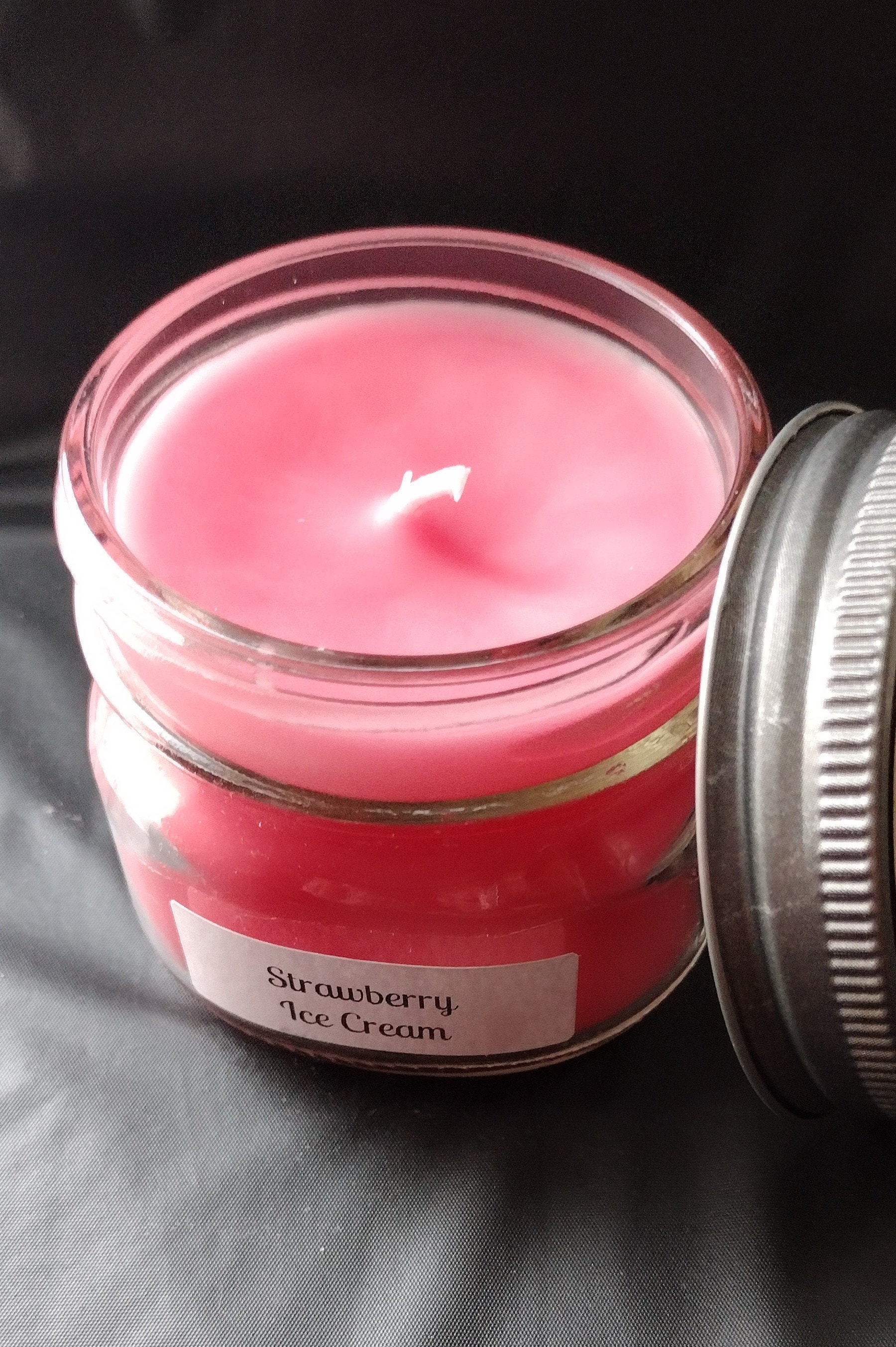 8oz Strawberry Ice Cream Candle Etsy