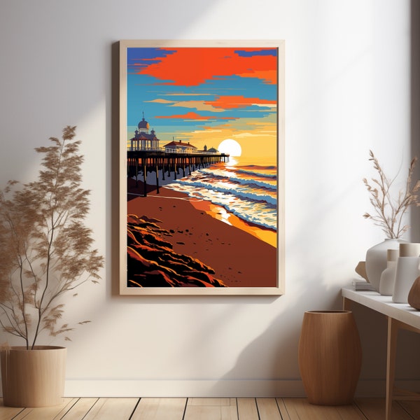 Cromer Pier Wall Art Digital Download Cromer Pier Decor Beach Home Gift