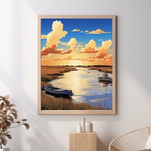Norfolk Broads Wall Art Digital Download Norfolk Broads Landscape Decor Home Walking Gift