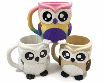 Owl Ice Cream Pint Holder – With Hidden Snack Drawer and Spoon Holders