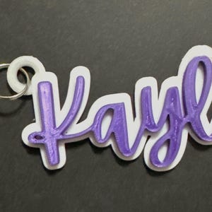 Backpack Name Tag,Name keychain for backpack,Custom Name Tag, Kids Backpack Tag, Water bottle name keychain, Luggage Tag, Lunchbox Name Tag