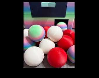 Gacha Pop Capsules Refill Pack | 3D Printed Capsule Balls for GachaPop Vending Machine | Custom Color Toy Capsules | 20 30 40 Pack