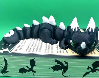 Grumpy Dragon Fidget Toy: Articulated 3D Printed PLA Dragon