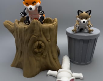 3D-Printed Articulated Fox Fidget Toy: Desk Companion
