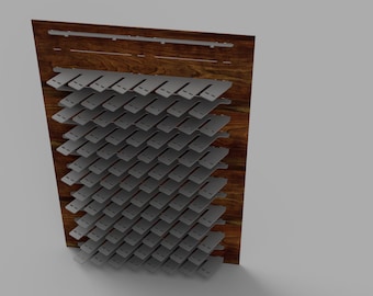 Organizzatore In Legno Per Hot Wheels O Gioielli - 80 Scomparti, Misura 80x40 Cm, Da Cassetto O Parete - Foto 2