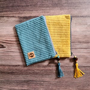 Geldbörse aus Cord (Breitcord) im Boho-Stil / Portemonnaie / kleiner Geldbeutel / Münztäschchen / handgefertigt, Art.Nr. 04.001 oder 04.002
