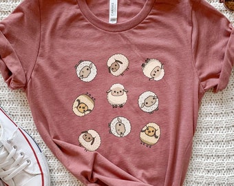 Sheep Shirt, Sheep Kids Tee, Funny Sheep T Shirt, Sheep Gifts, Sheep Birthday, Gift For Her, Farm Shirt, Animal Shirt, Girls Sheep Clothing