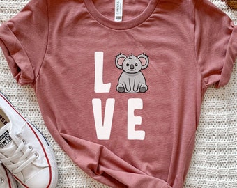 Koala Graphic Tee, Australian Animal Shirt, Unisex Cotton Blend