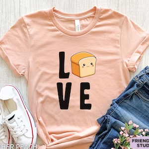 Bread Shirt, Bread Gifts, Bread T Shirt, Funny Food Shirt, Foodie Shirt, Baking Shirt, Bakery Shirt, Kids Tee, Gift For Her, Bread Print