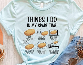 Camiseta de patata, regalos de patata, camiseta divertida de patata, granja de patata, camiseta de patata, camiseta de patata, gráfico de patata, tema de patata, parte superior de patata