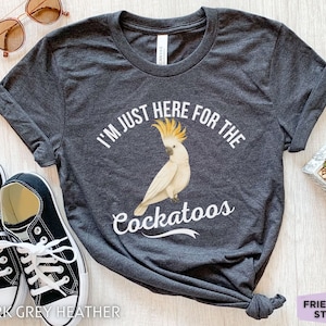 Cockatoo Shirt, Cockatoo Gifts, Parrot Bird Shirt, Funny Animal Shirt, Birdwatching Shirt, Cockatoo Print, Cockatoo Art, Birding Gifts