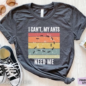 Retro Ameise Shirt Geschenk für Ameisenhalter, lustiges Ameise halten Tshirt für sie, Mädchen Ameise Themen T-Shirt, Ameise Insekt T-Shirt, cooles Myrmekologie Shirt