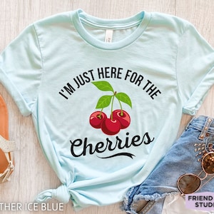Cherry Shirt, Cherry T Shirt, Cherry Farm Tshirt, Cherry Gifts, Cherry Aesthetic, Cherry Graphic Tee, Cherry Fruit Shirt, Cherries Shirt