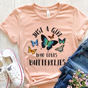 Butterfly Shirt, Butterfly Gift For Her, Girls Butterfly Tee, Insect Shirt, Butterflies Shirt, Butterfly T-Shirt, Womens Butterfly Tshirt