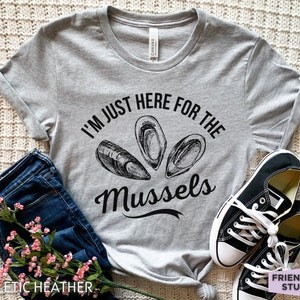 Mussel Shirt, Funny Mussel Tshirt, Mussel Gifts, Mussel Seafood, Mussels T-shirt, Blue Mussel, Mussel T Shirt, Green Mussel, Common Mussel
