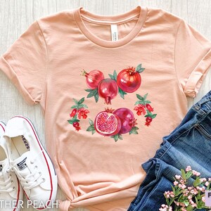Pomegranate Shirt, Pomegranate Gifts, Pomegranate Fruit, Womens Pomegranate Tshirt, Girls Pomegranate Tee, Cottagecore Shirt, Fruit T-shirt